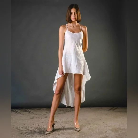 feather cuff midi dress Hopelessly Devoted Feather Trim Midi Dress White